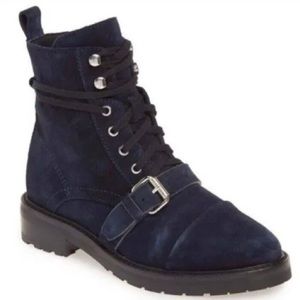 All Saints Donita Blue Suede Boots Size euro 40/ US 9.5